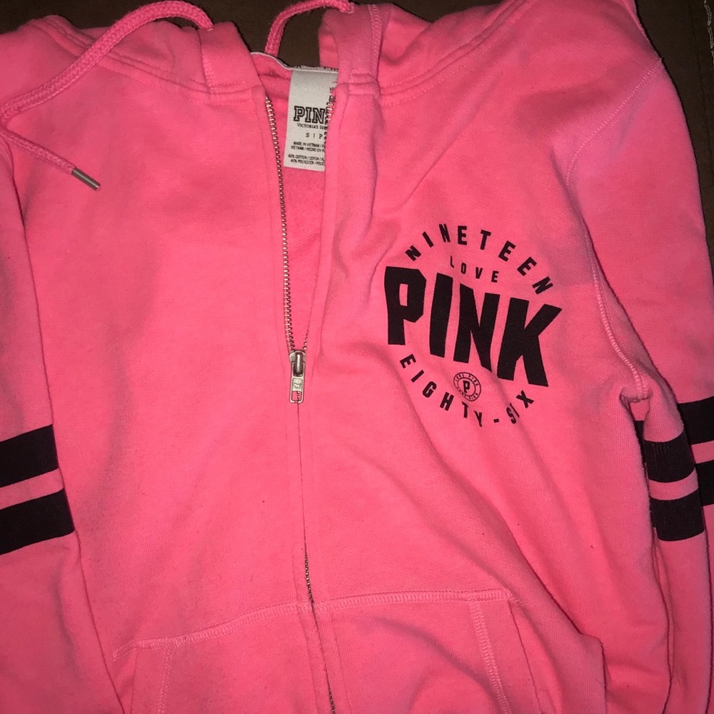 PINK VS zip sweat shirt